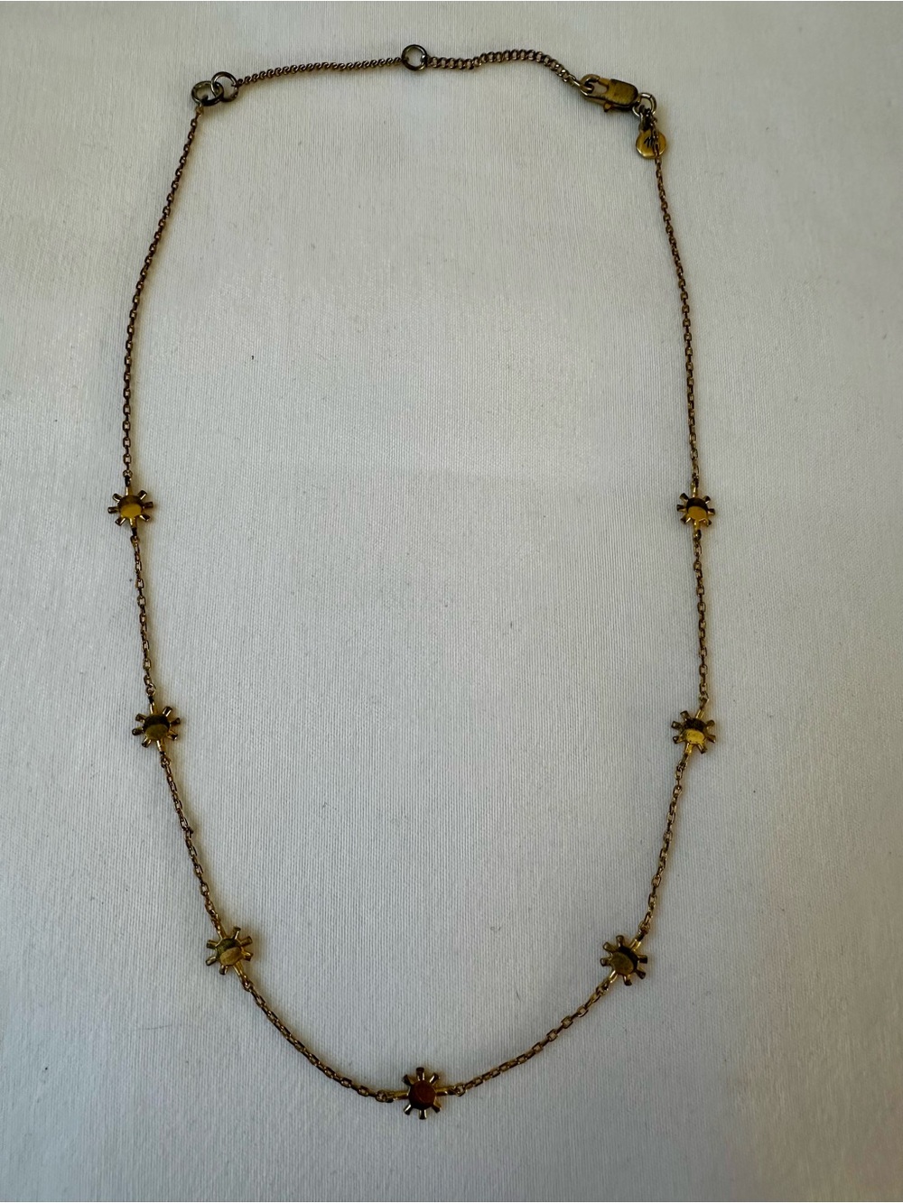 MADEWELL Gold Sun Station Necklace Dainty Celestial Layering Jewelry Everyday